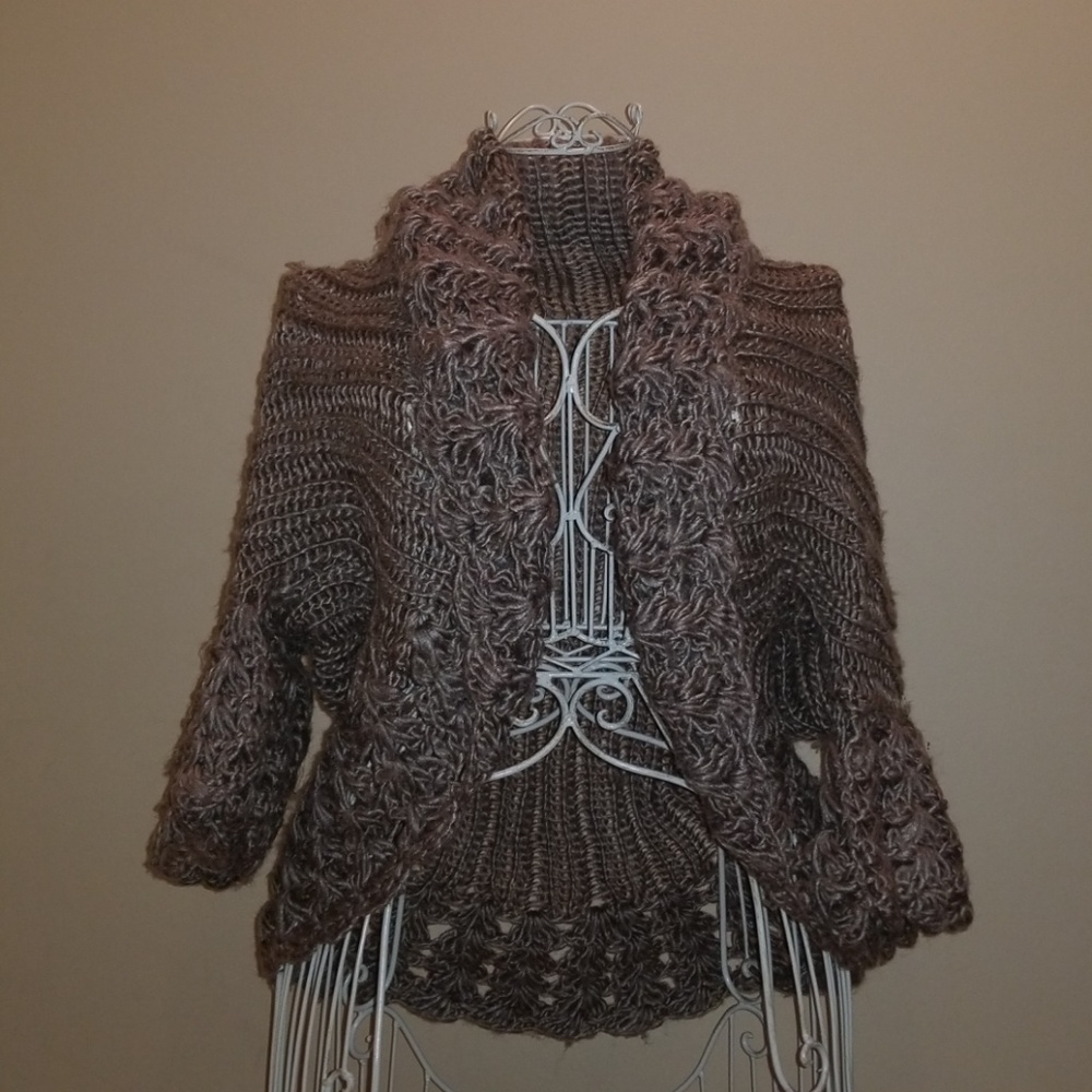 Bella D Open Front Sweater